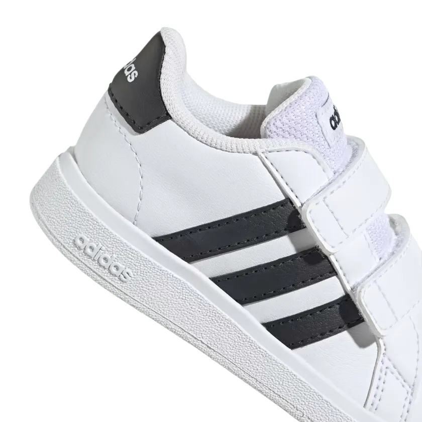 Adidas Grand Court 2.0 2.0 CF GW6527 white-black children's tear-off sneakers shoe