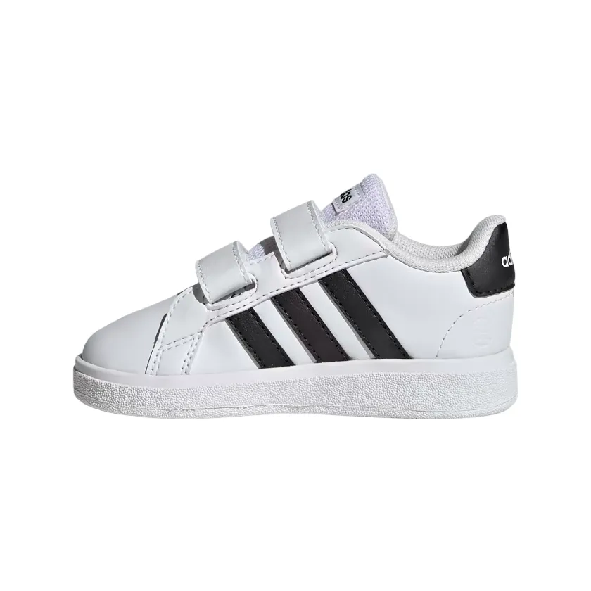 Adidas Grand Court 2.0 2.0 CF GW6527 white-black children's tear-off sneakers shoe