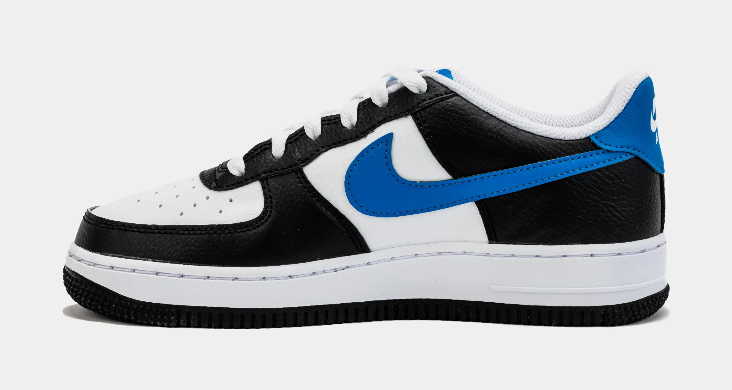 Air Force 1 Low Grade School Lifestyle Shoes (Black/Blue)