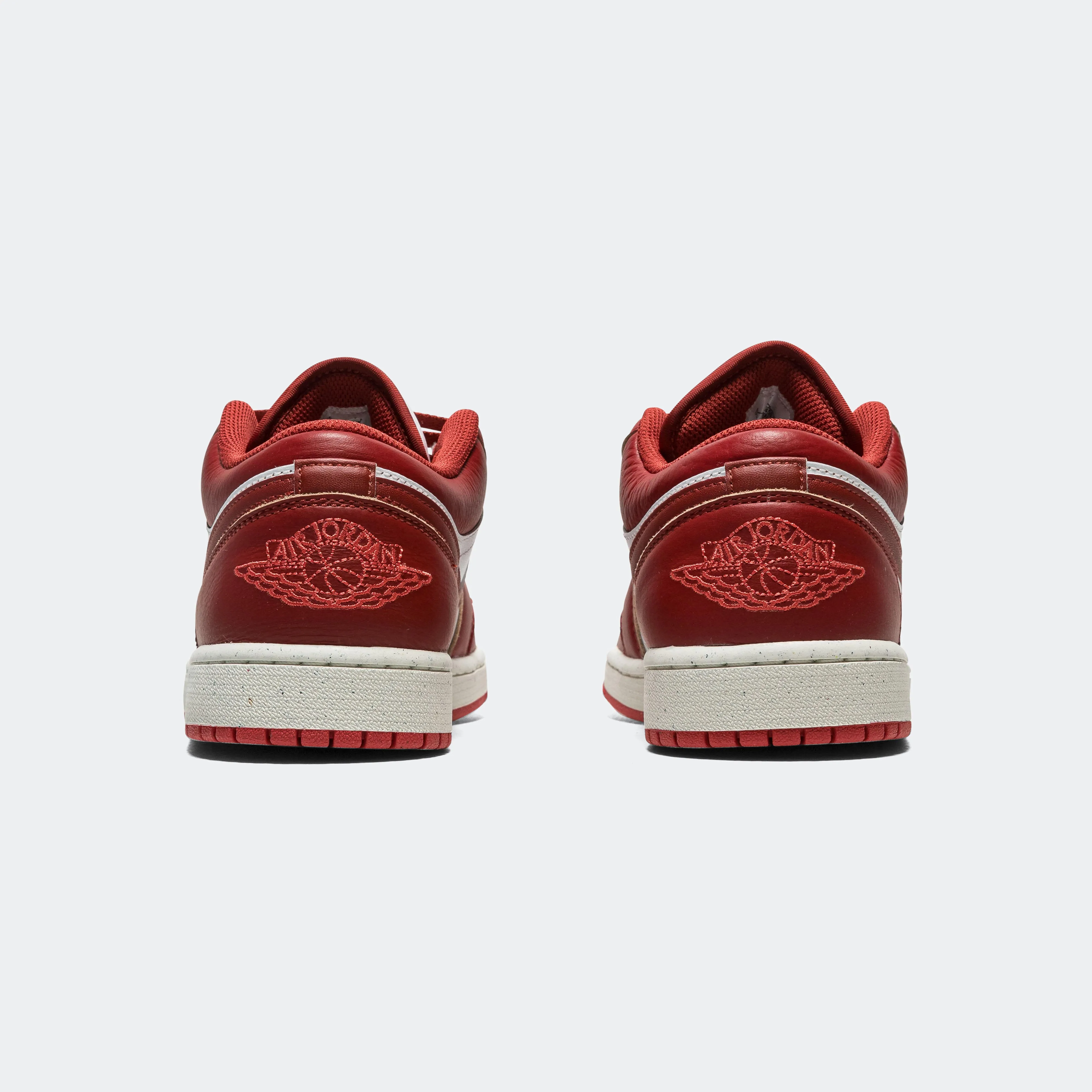 Air Jordan 1 Low SE - White/Dune Red-Lobster-Sail