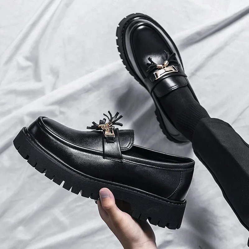 Amozae- Hagye Tassel Chunky Sole Loafers