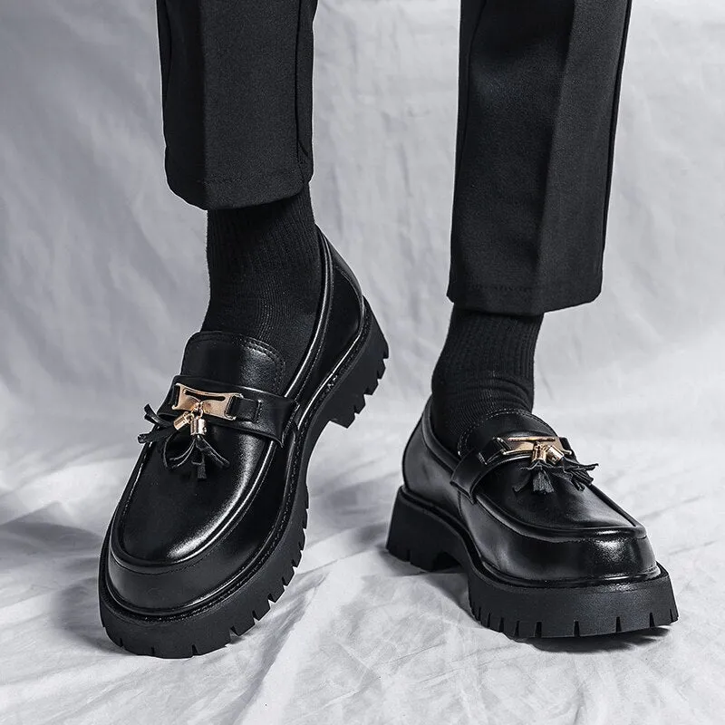 Amozae- Hagye Tassel Chunky Sole Loafers