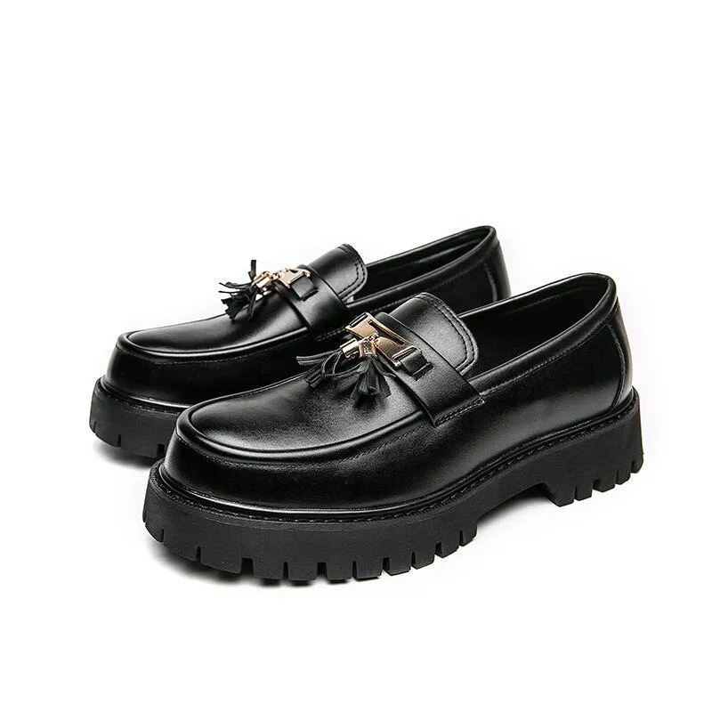 Amozae- Hagye Tassel Chunky Sole Loafers