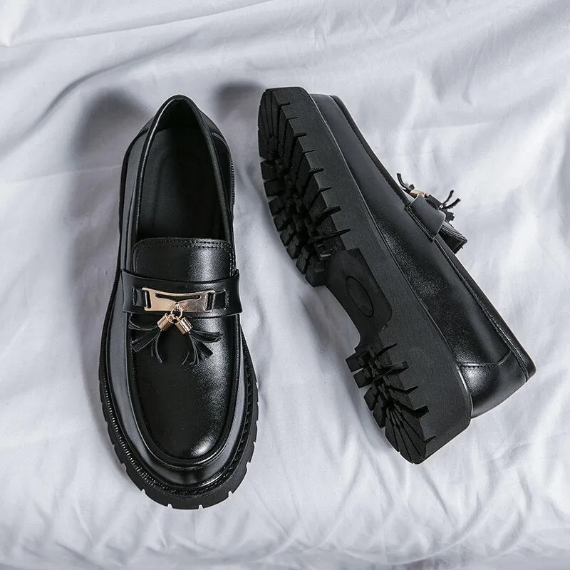 Amozae- Hagye Tassel Chunky Sole Loafers