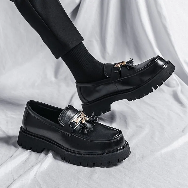 Amozae- Hagye Tassel Chunky Sole Loafers