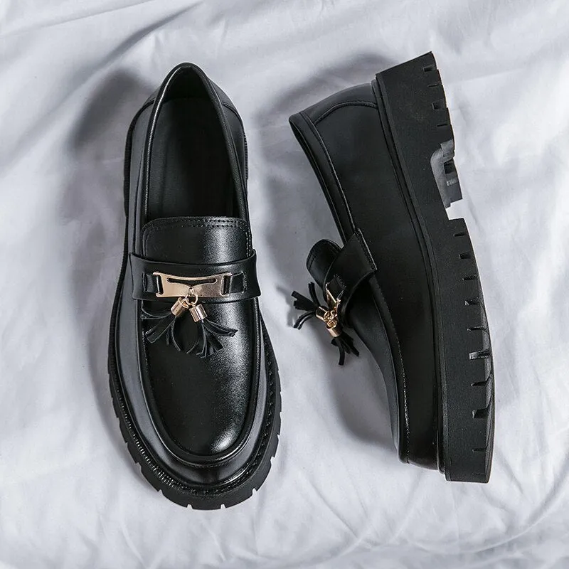 Amozae- Hagye Tassel Chunky Sole Loafers