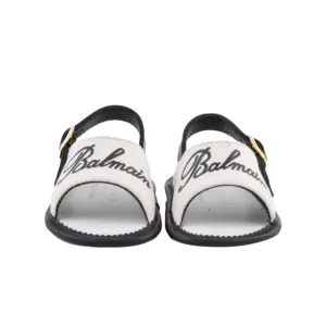 Beige Canvas Baby Sandals