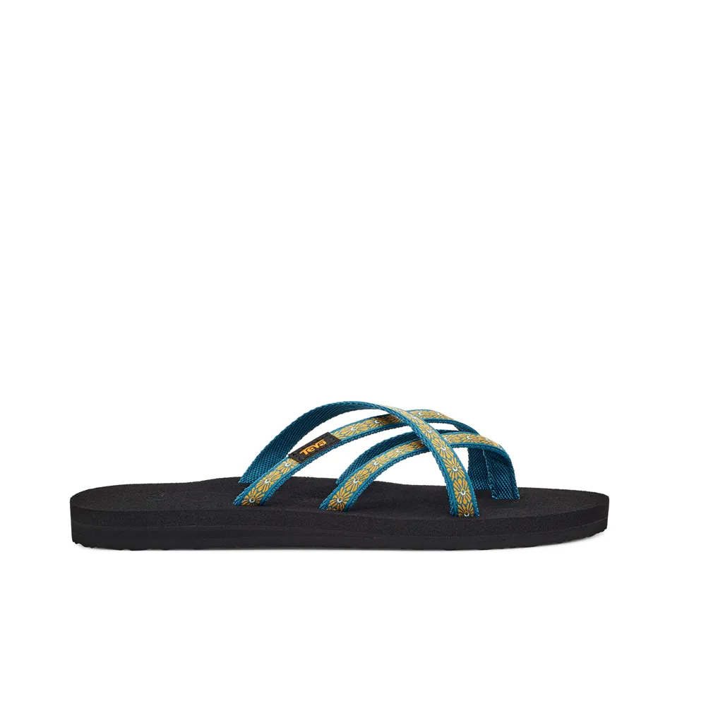 Big Kid's Teva Olowahu Color: Flower Loom Blue Coral