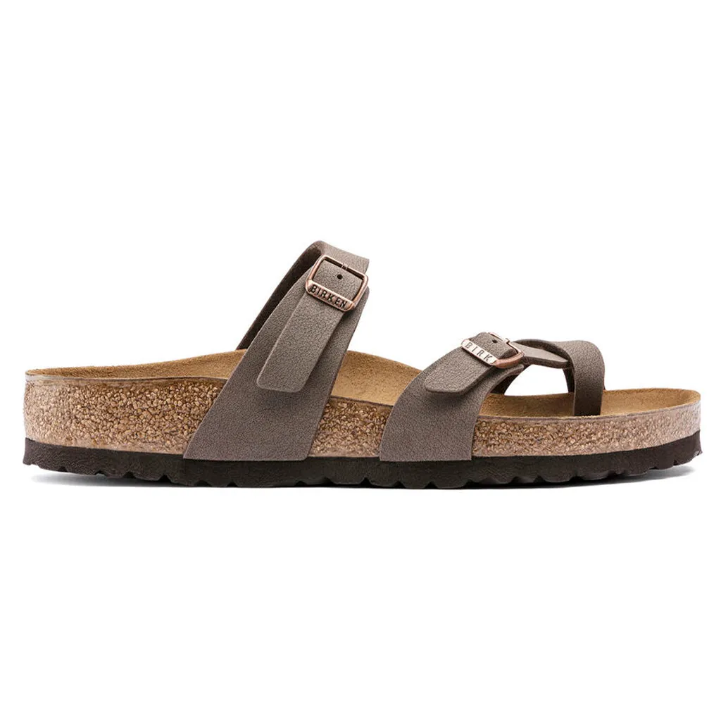 Birkenstock Womens Mayari Birkibuc Sandals - Mocha