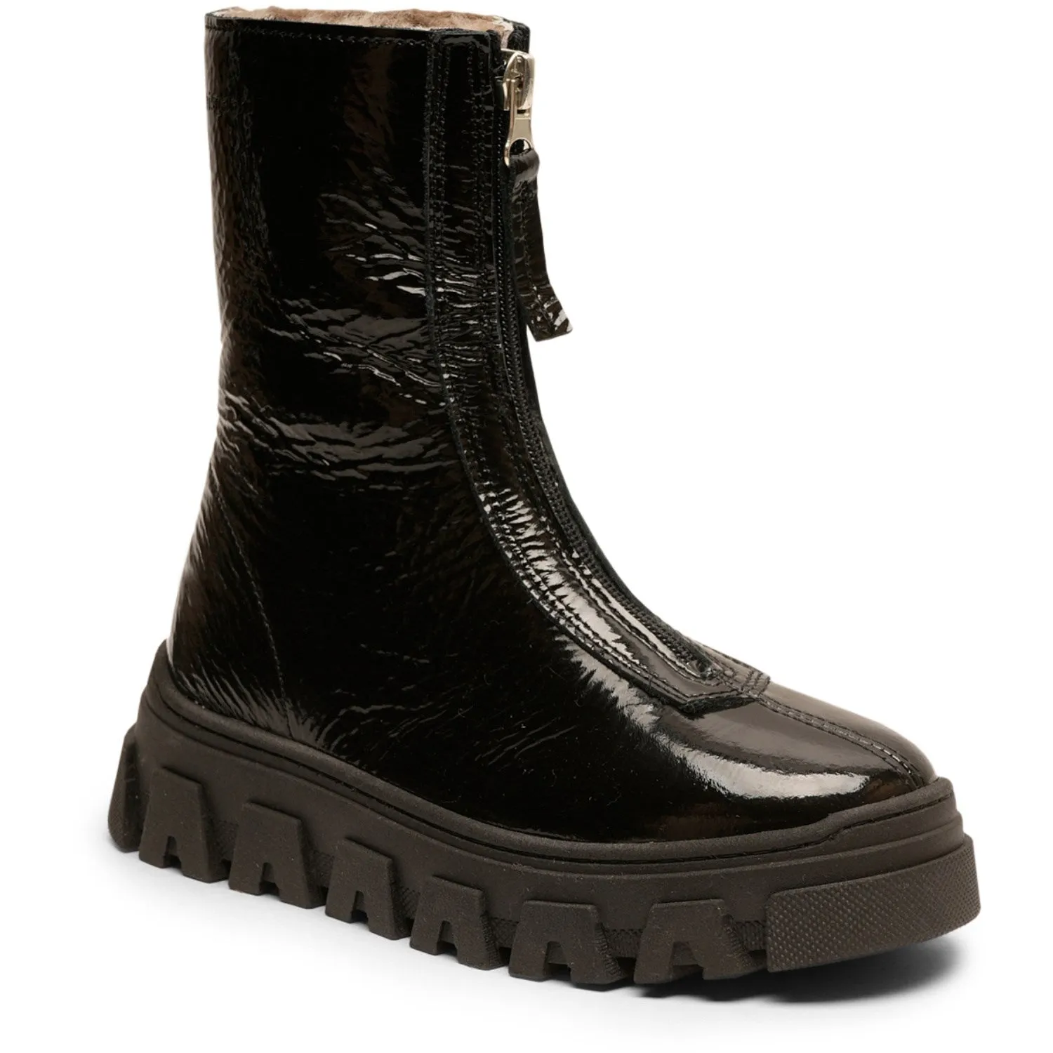 Bisgaard Black Patent Nomi Lamb Bootr