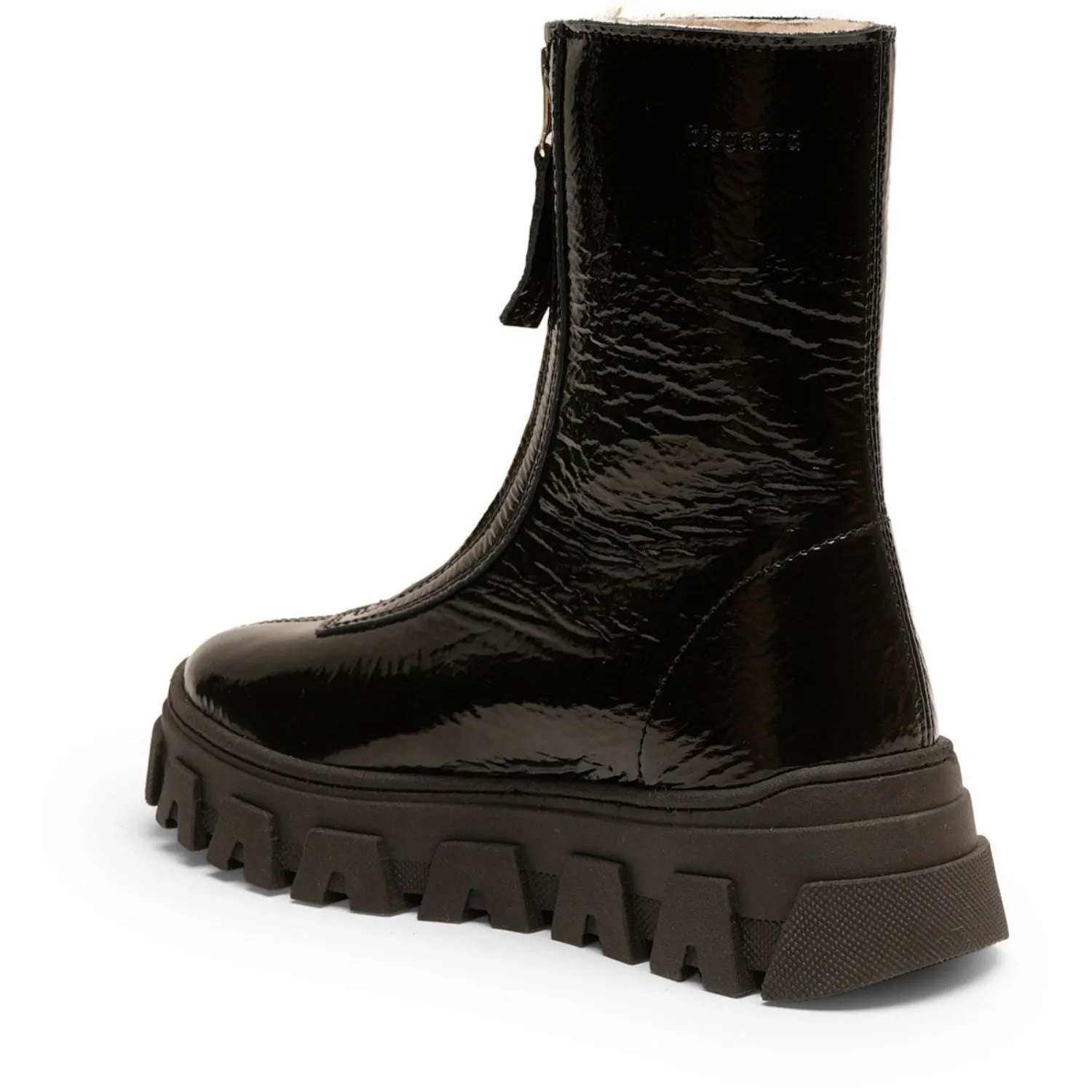 Bisgaard Black Patent Nomi Lamb Bootr