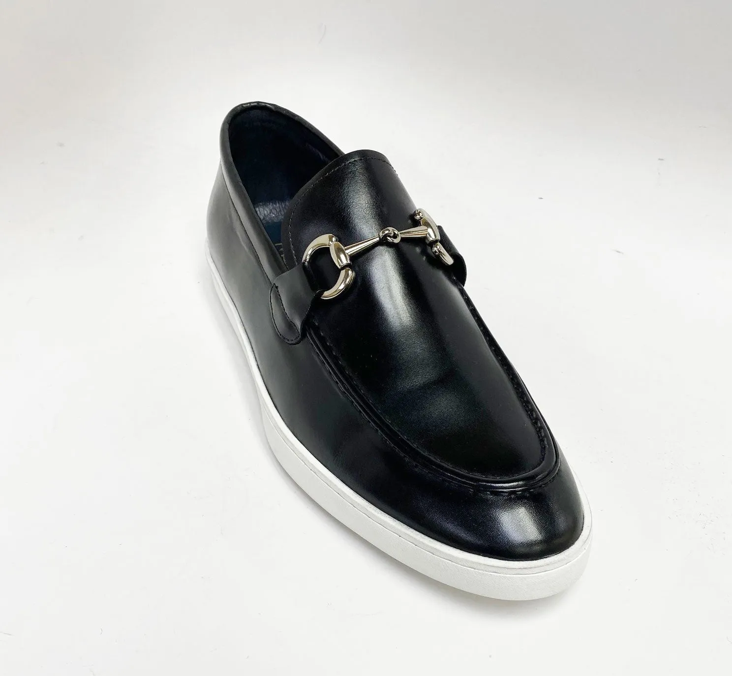 Calfskin Slip-On Horsebit Loafer Black