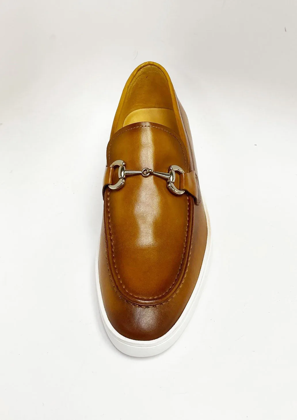 Calfskin Slip-On Horsebit Loafer Cognac