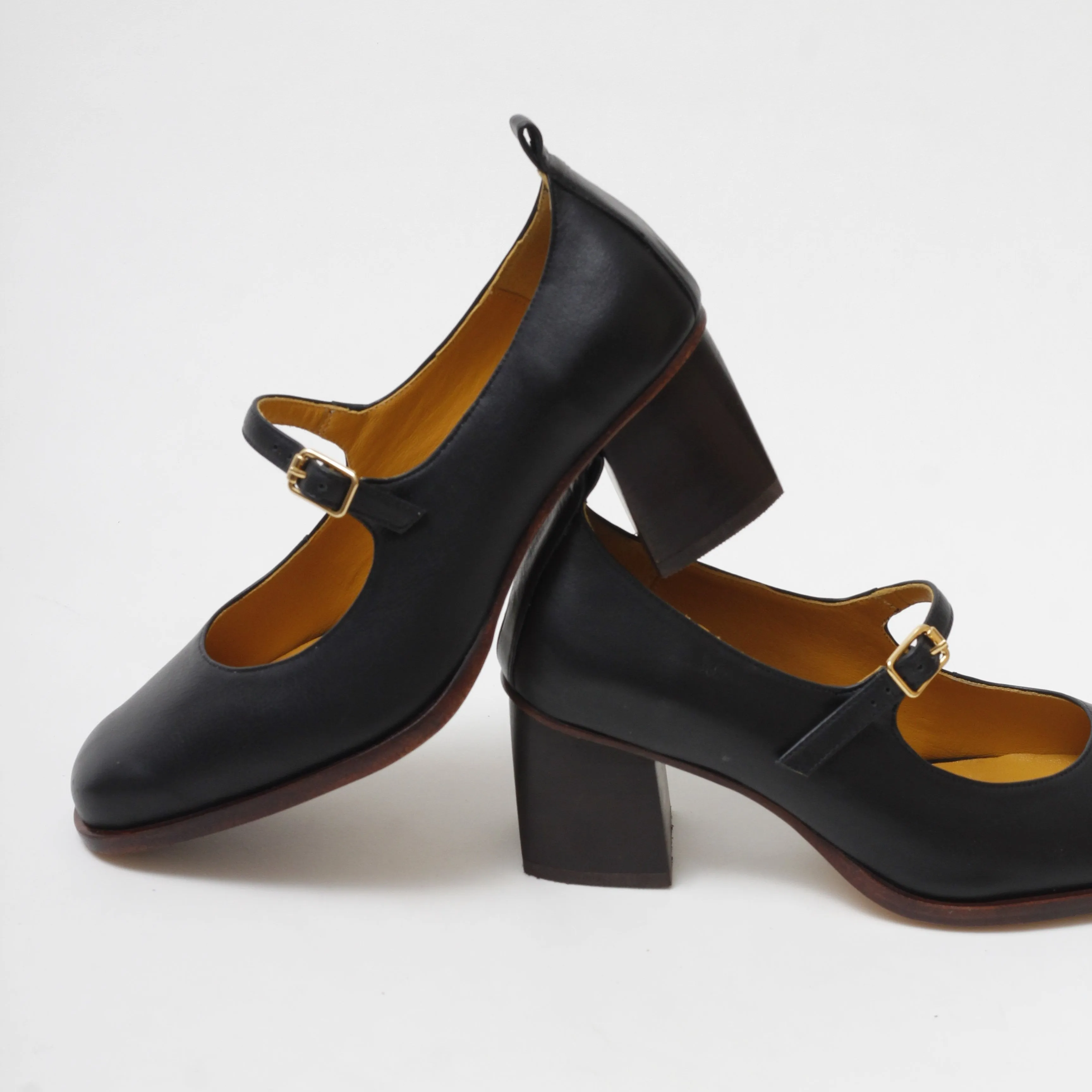 Cindy Black Mary Jane Pumps