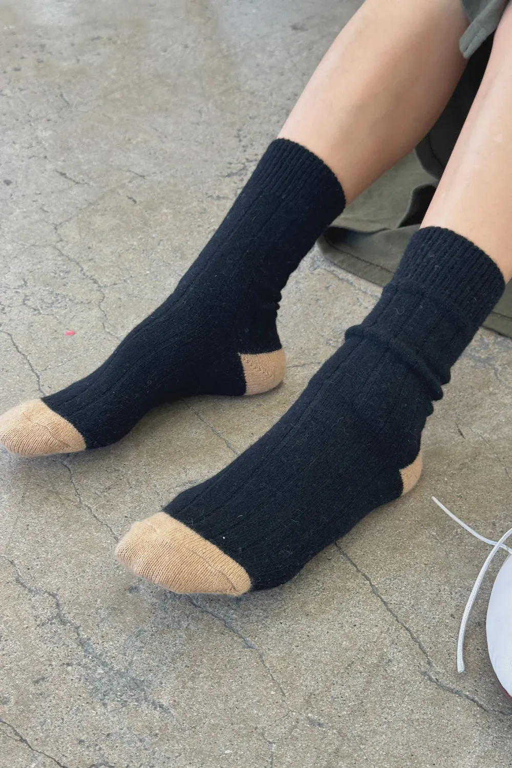 Classic Cashmere Sock - Black