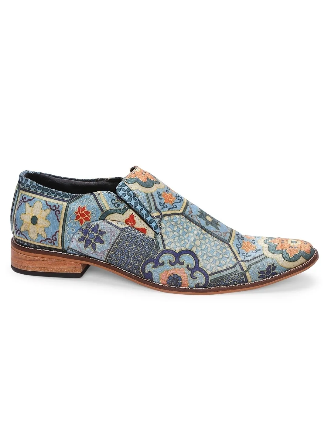 Classic Mughal Vintage Print Loafers