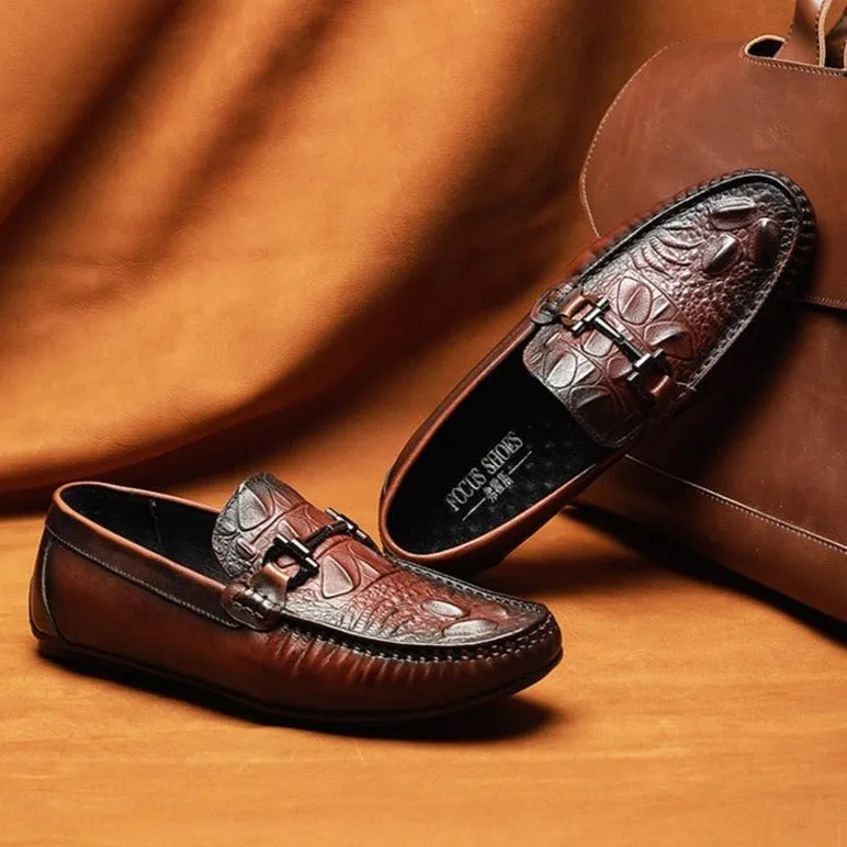 CrocLuxury Waterproof Slip On Leather Loafers