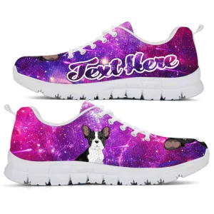 Custom Name Frenchie Sneaker, Galaxy Frenchie Dog Lovers Sneakers Running Shoes Gift Men Women, Best Running Shoes