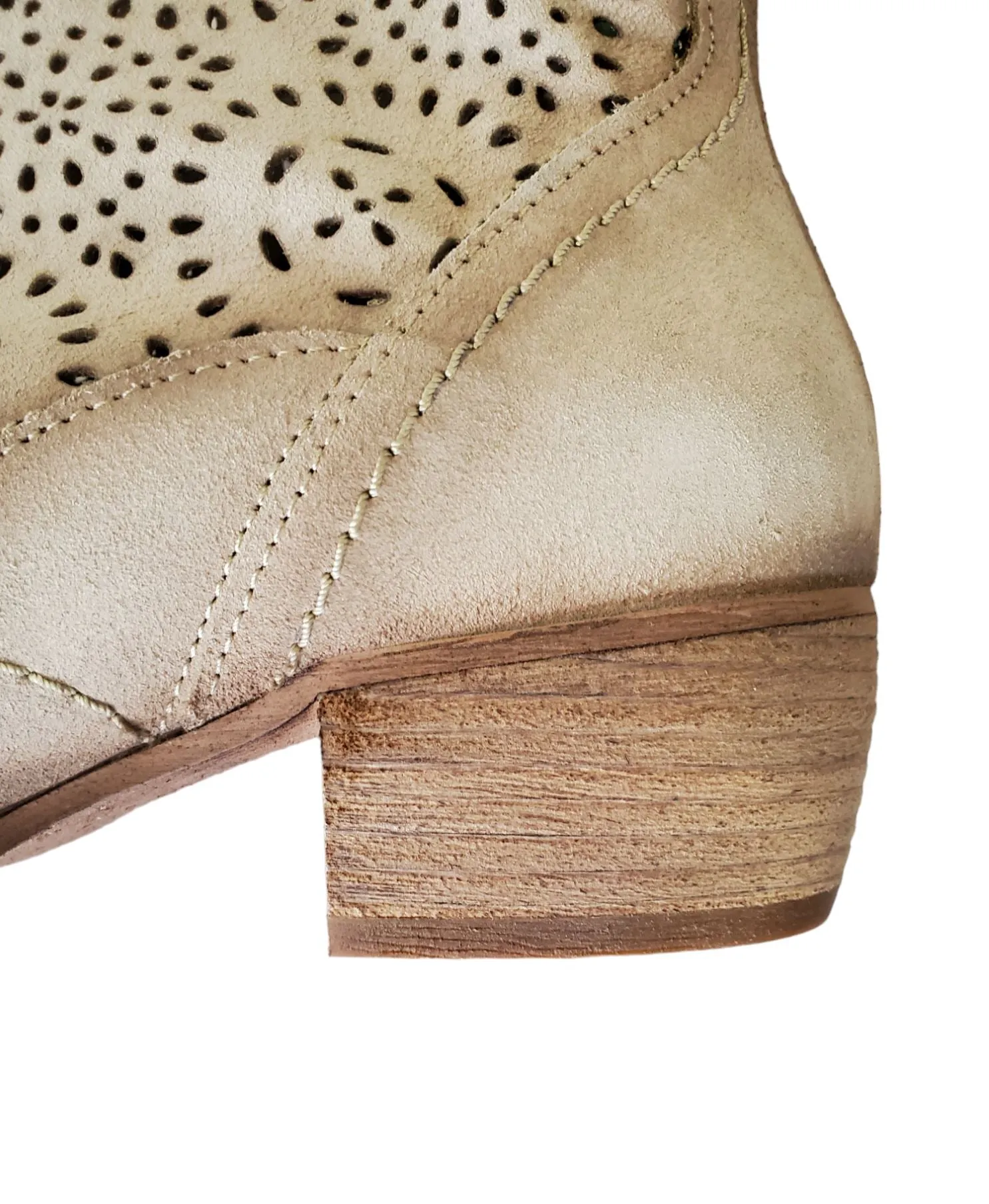 CUT OUT DETAIL SUEDE COWBOY BOOT