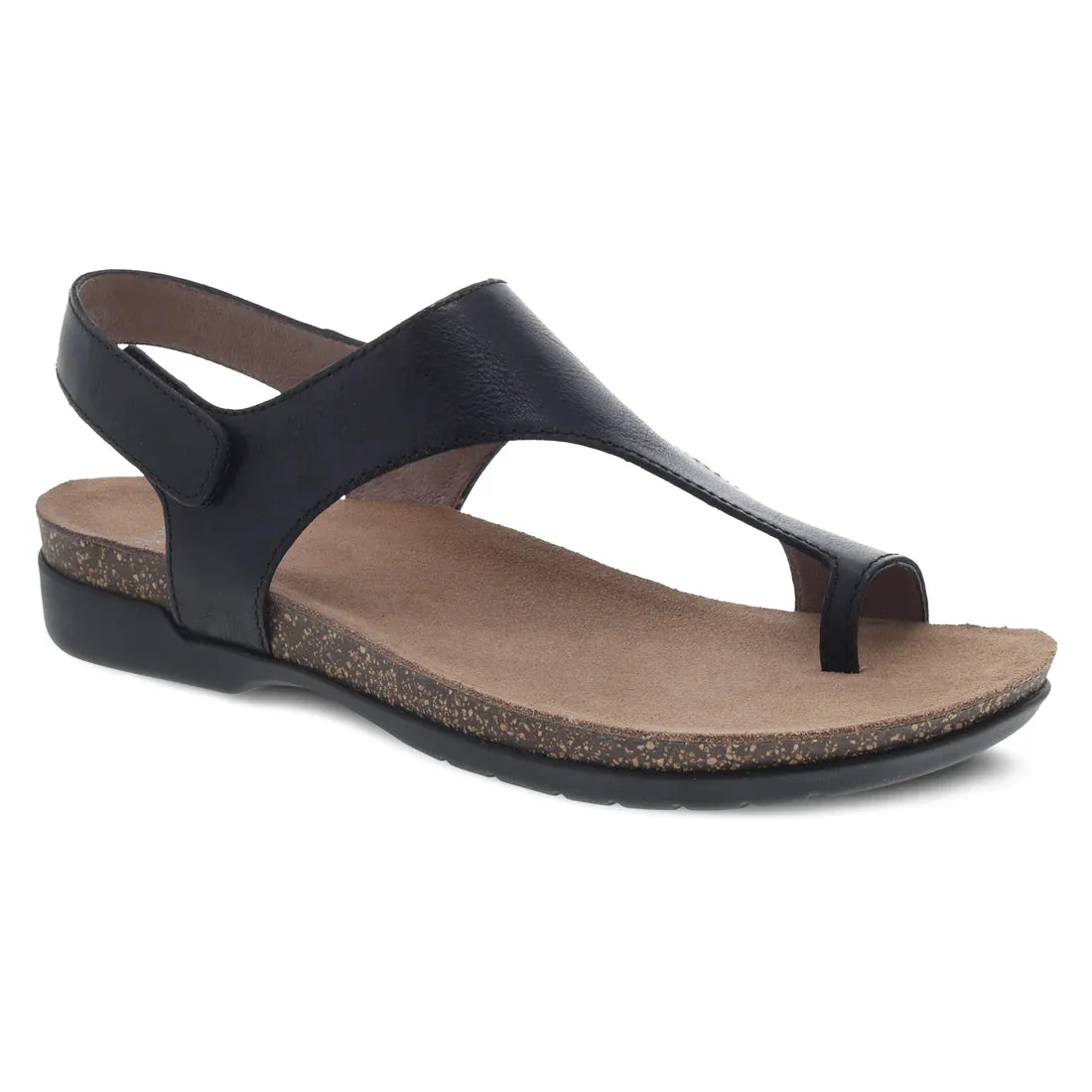 DANSKO REECE SANDAL - BLACK WAXY BURNISHED