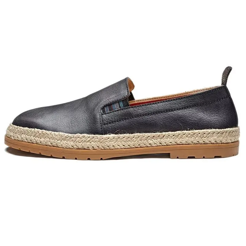 ElegantLux Cow Leather Slip-on Loafers