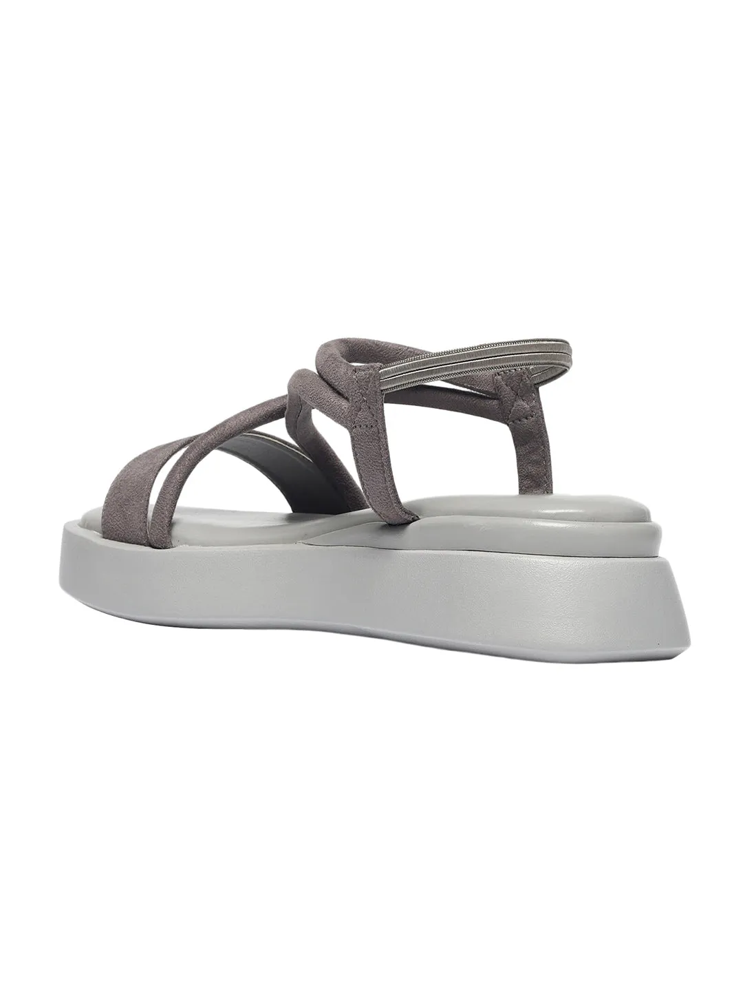 Eudori Grey Flatform Heels