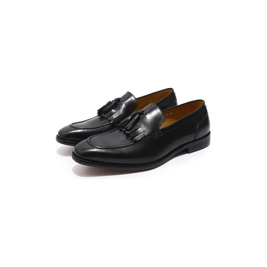 Exotic Elegance: Breathable Leather Slip-On Loafers