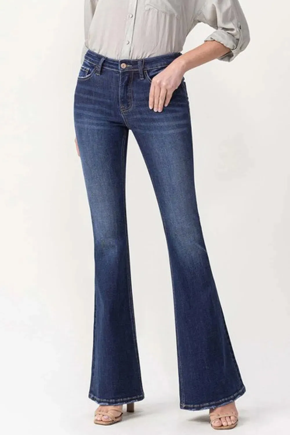 Full Size Joanna Midrise Flare Jeans