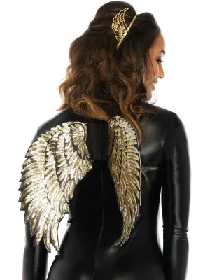 Gold Sequin Wings