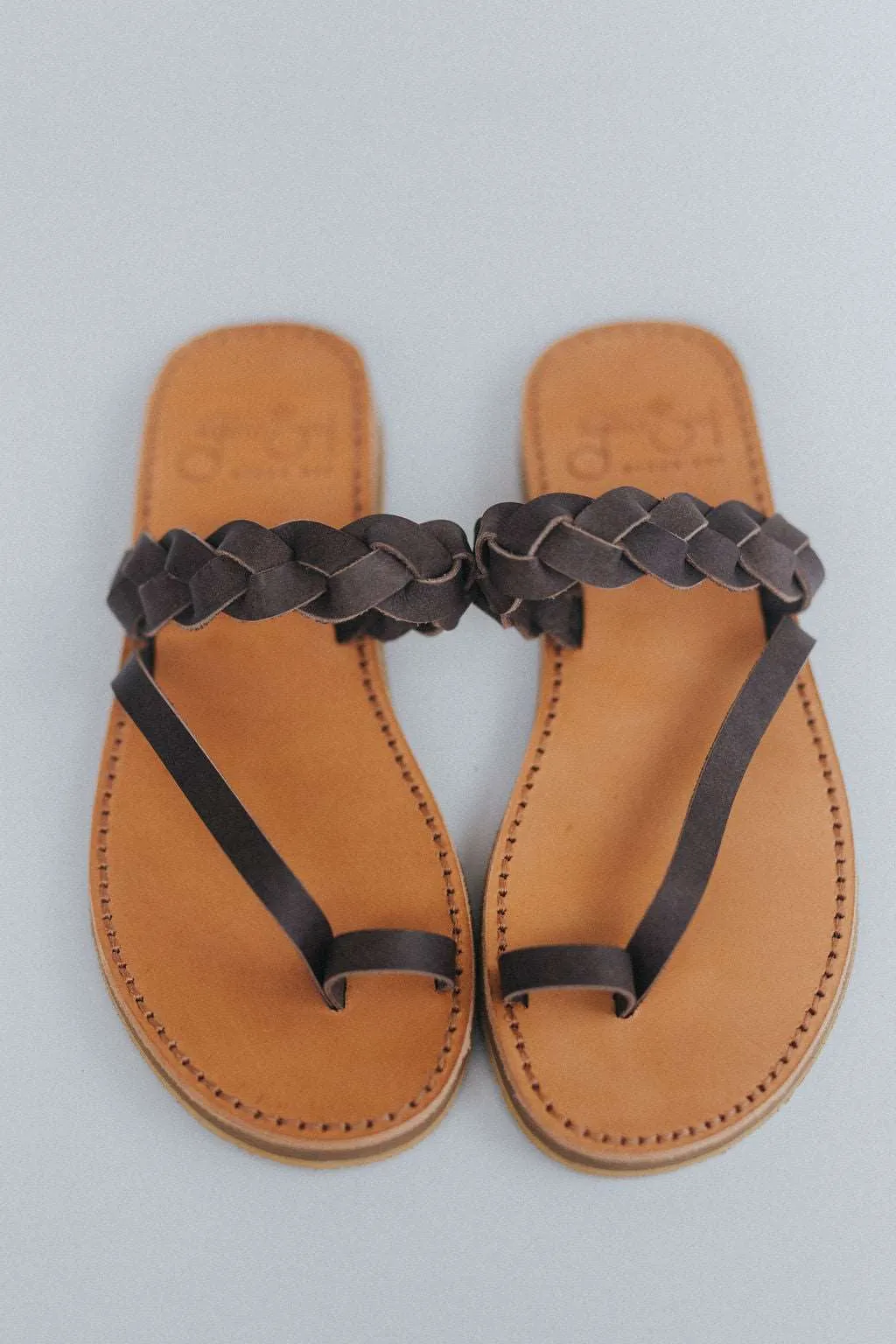 Griegas Sandals - Cocoa Brown Leather