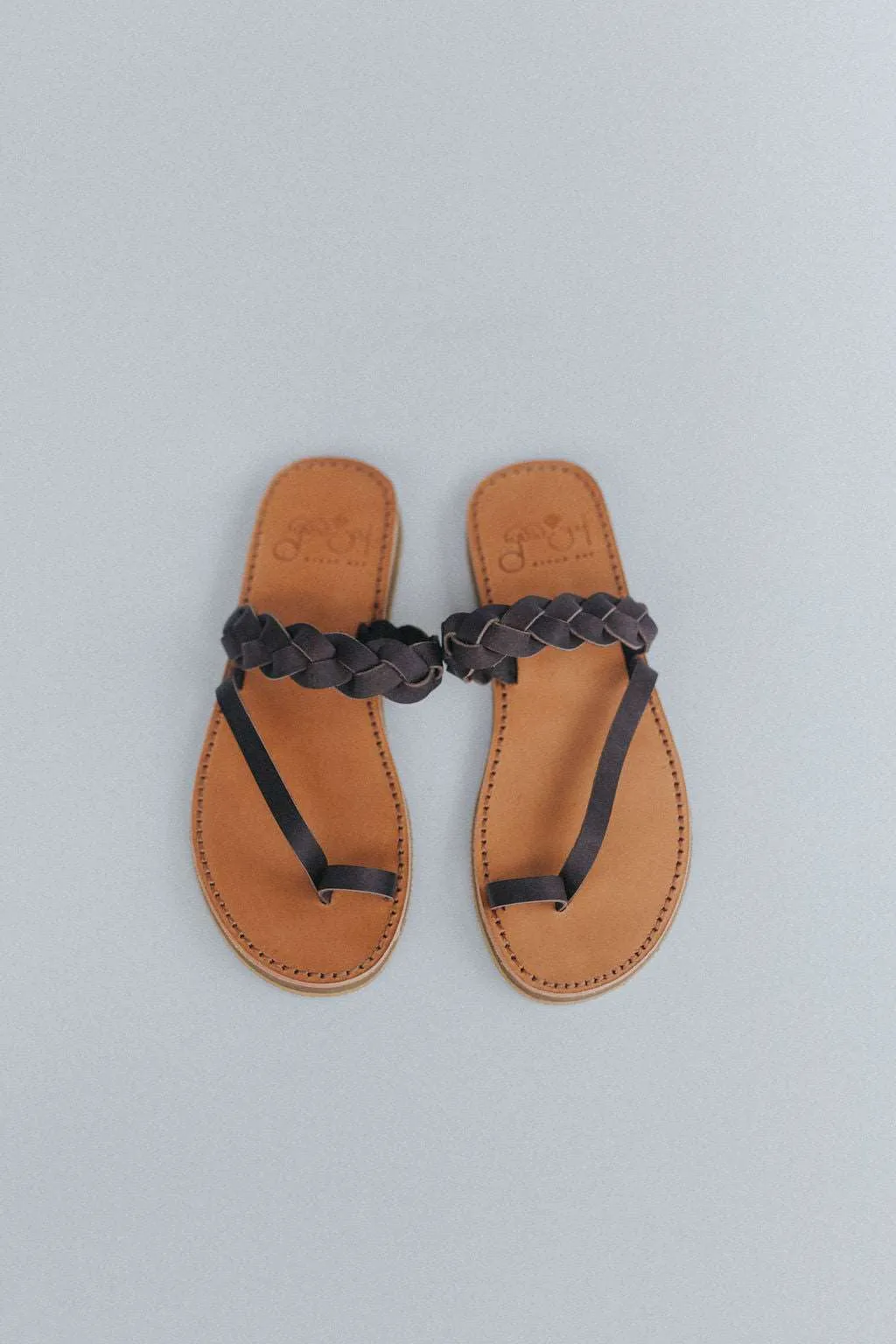 Griegas Sandals - Cocoa Brown Leather