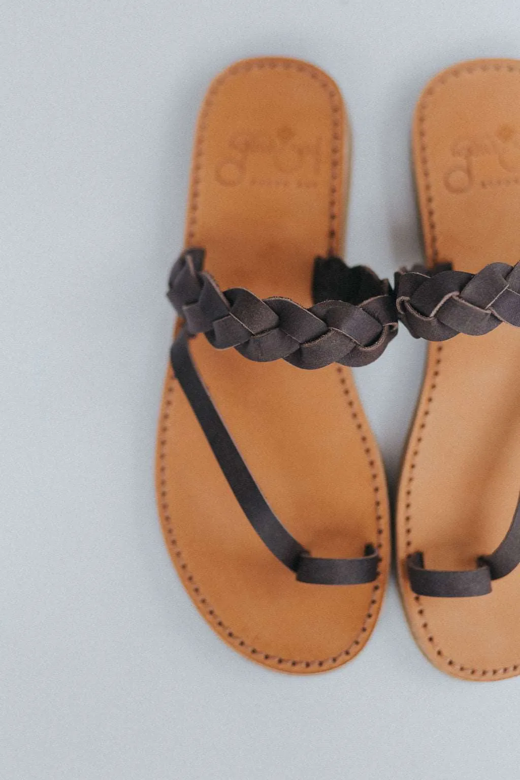 Griegas Sandals - Cocoa Brown Leather