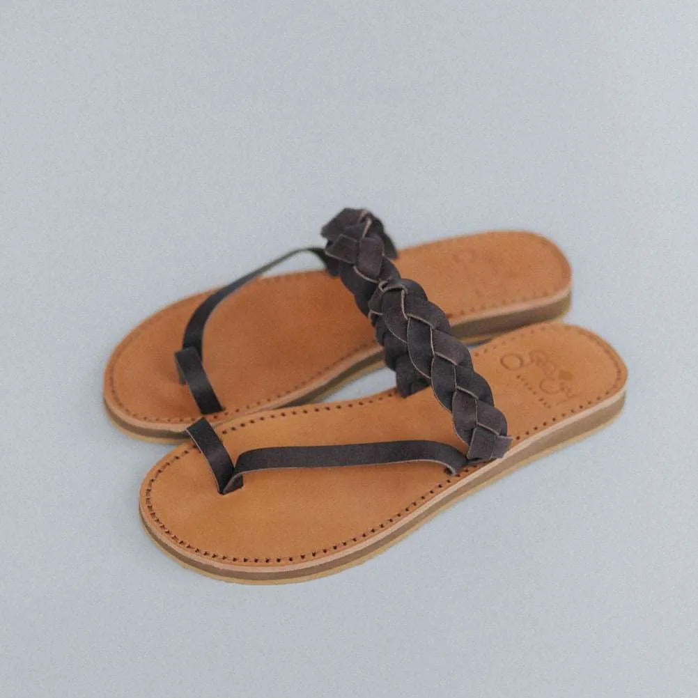 Griegas Sandals - Cocoa Brown Leather