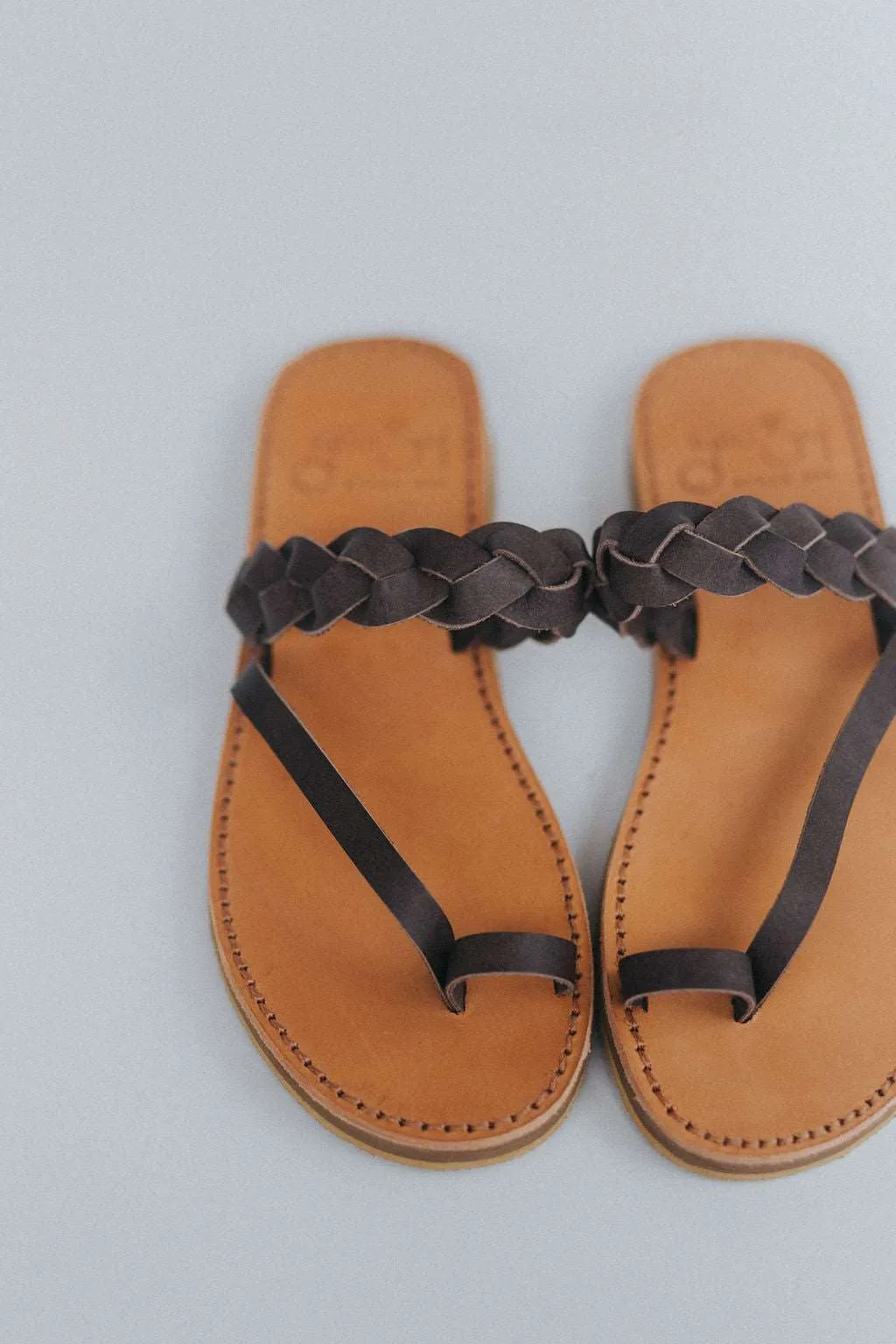 Griegas Sandals - Cocoa Brown Leather