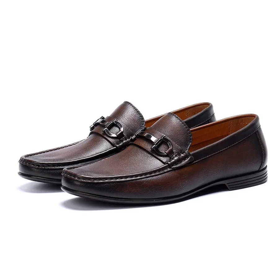 Hazel Luxe Slip-on Leather Loafers