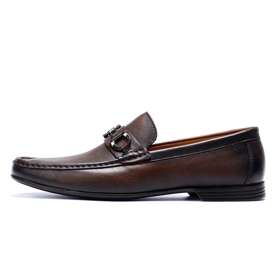 Hazel Luxe Slip-on Leather Loafers