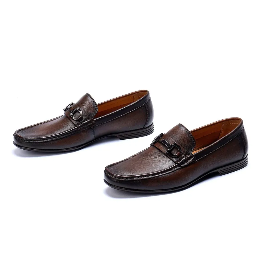 Hazel Luxe Slip-on Leather Loafers