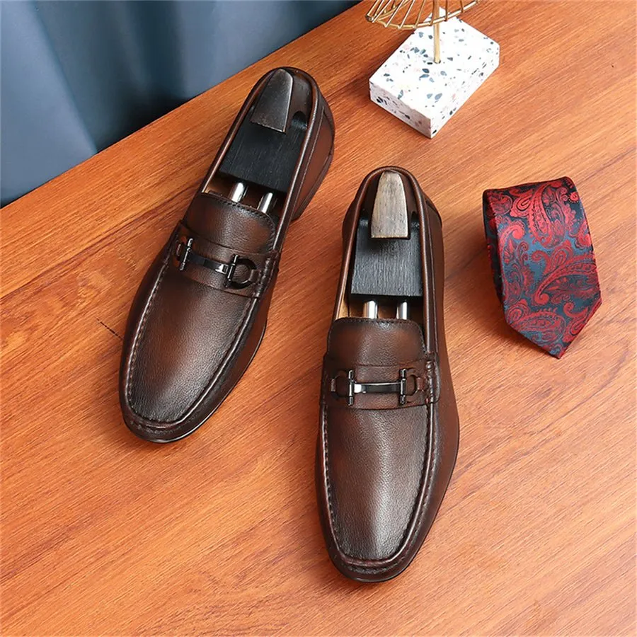 Hazel Luxe Slip-on Leather Loafers