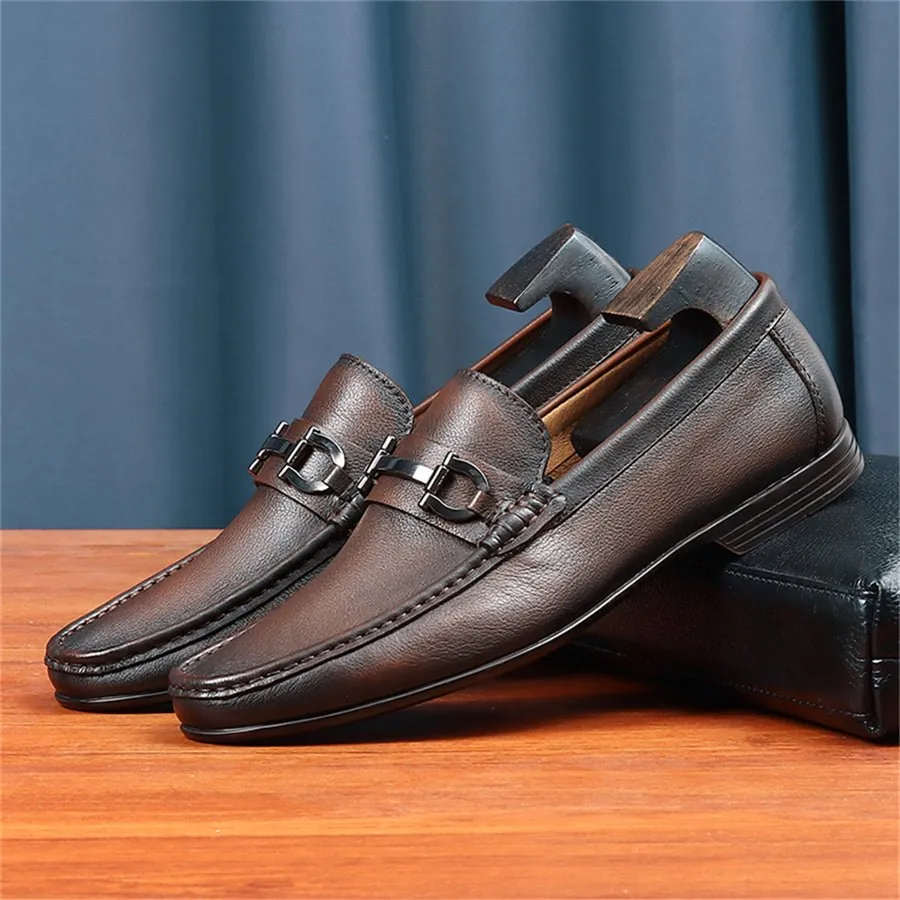 Hazel Luxe Slip-on Leather Loafers