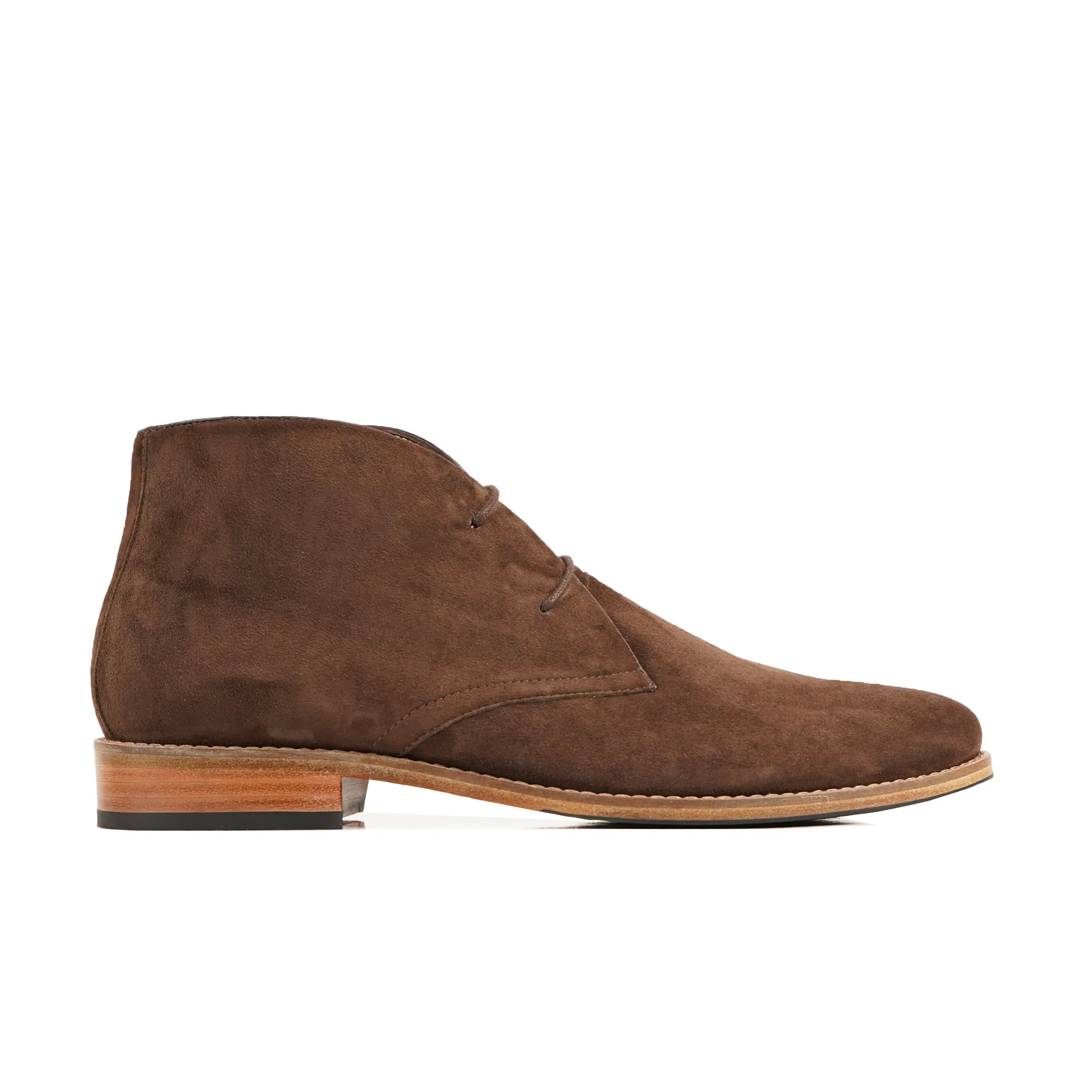 Hiram - Men's Brown Kid Suede Chukka Boot