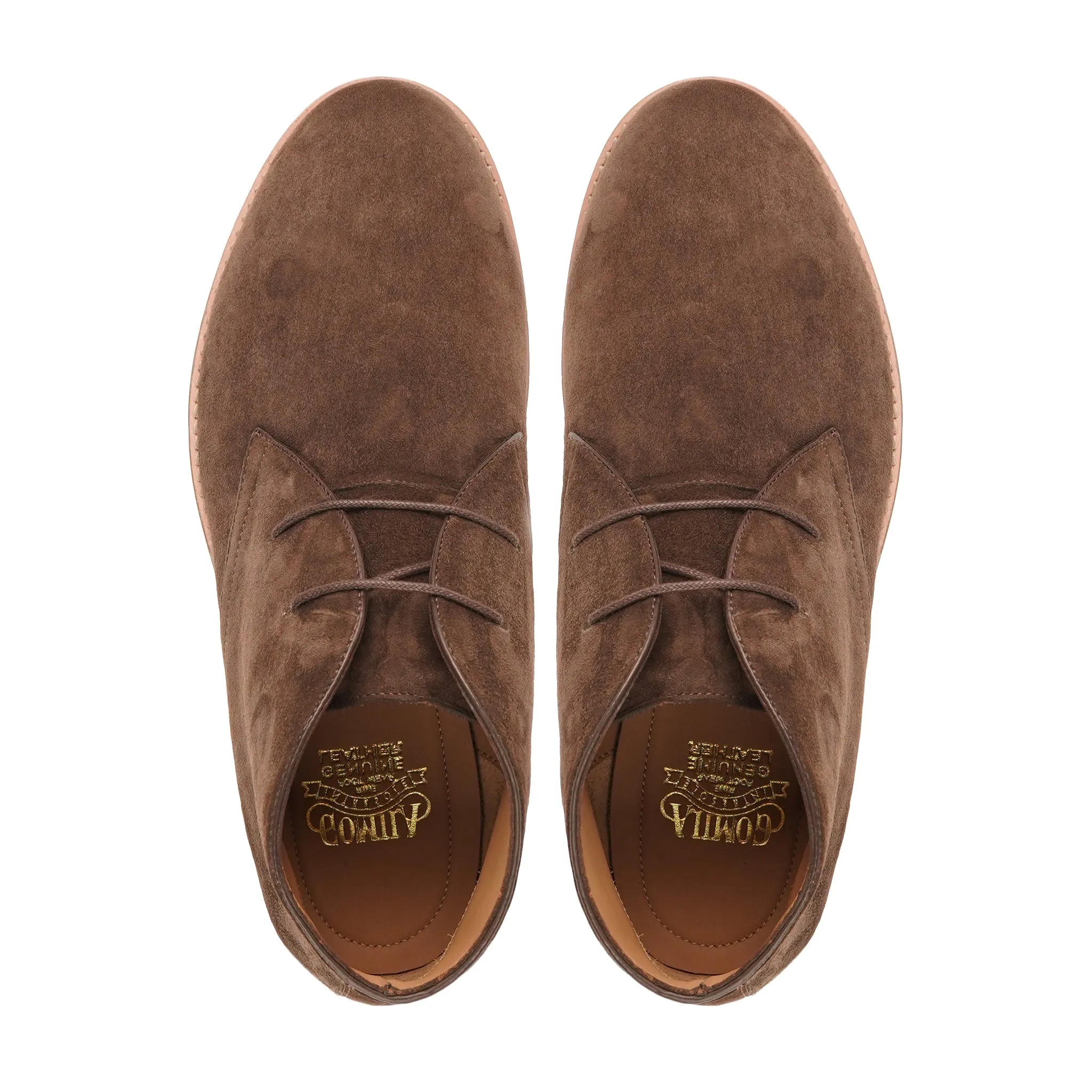 Hiram - Men's Brown Kid Suede Chukka Boot