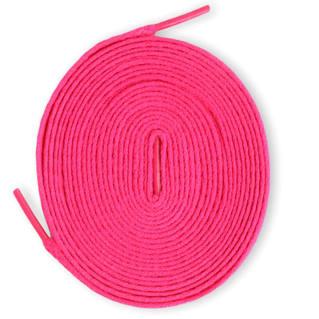 Jordan 1 Laces Basics Flat Thin - Hyper Pink Laces