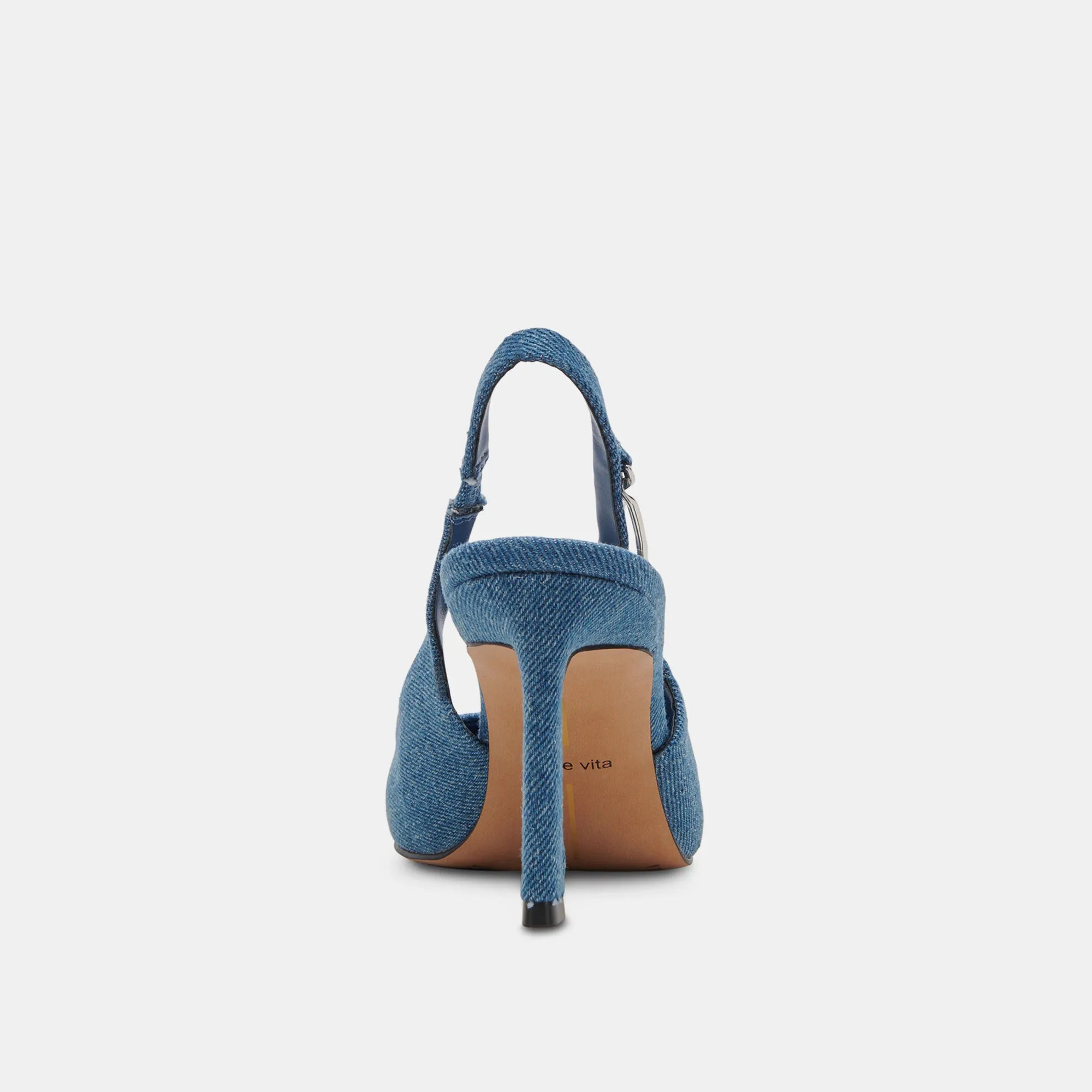 KRISTA HEELS BLUE DENIM