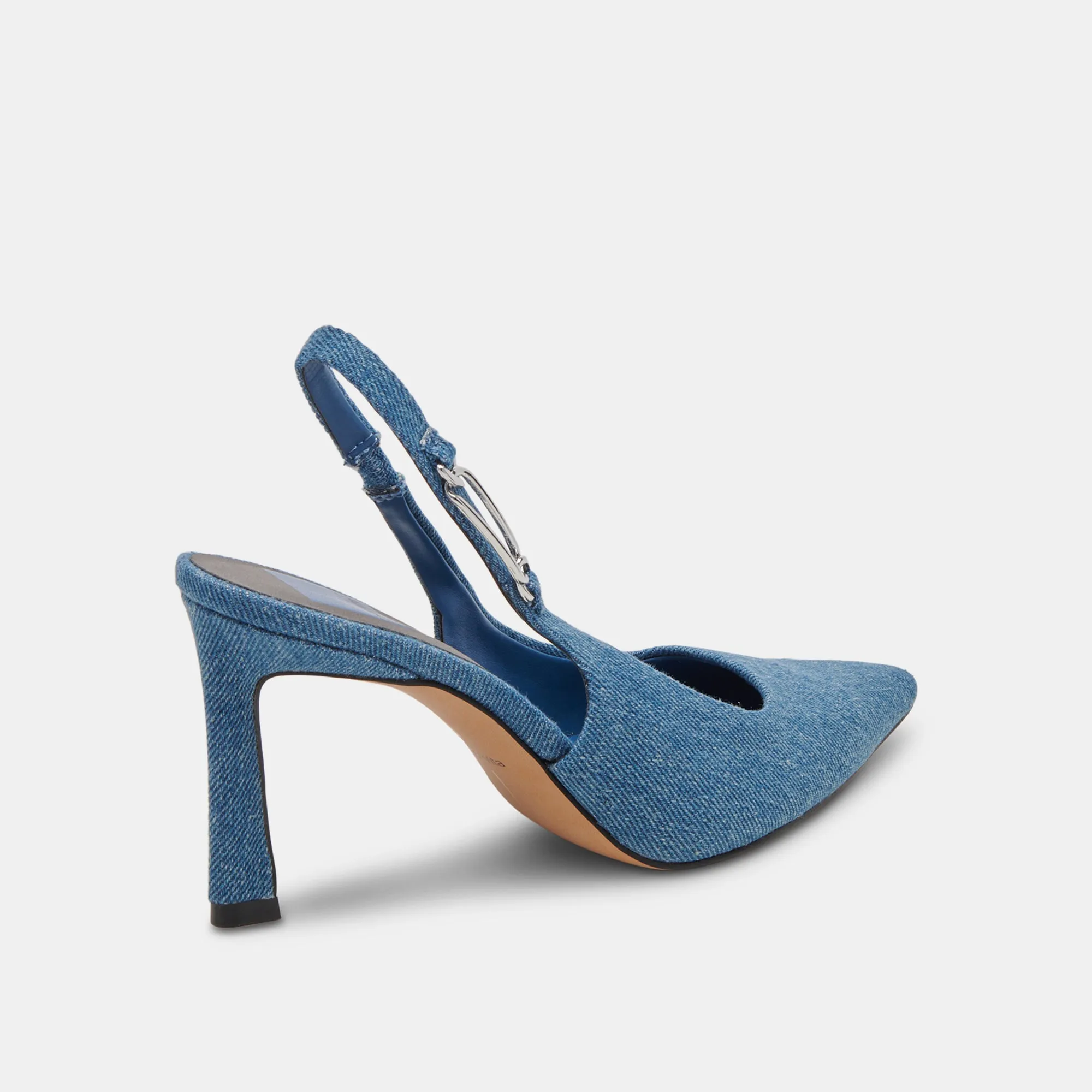 KRISTA HEELS BLUE DENIM