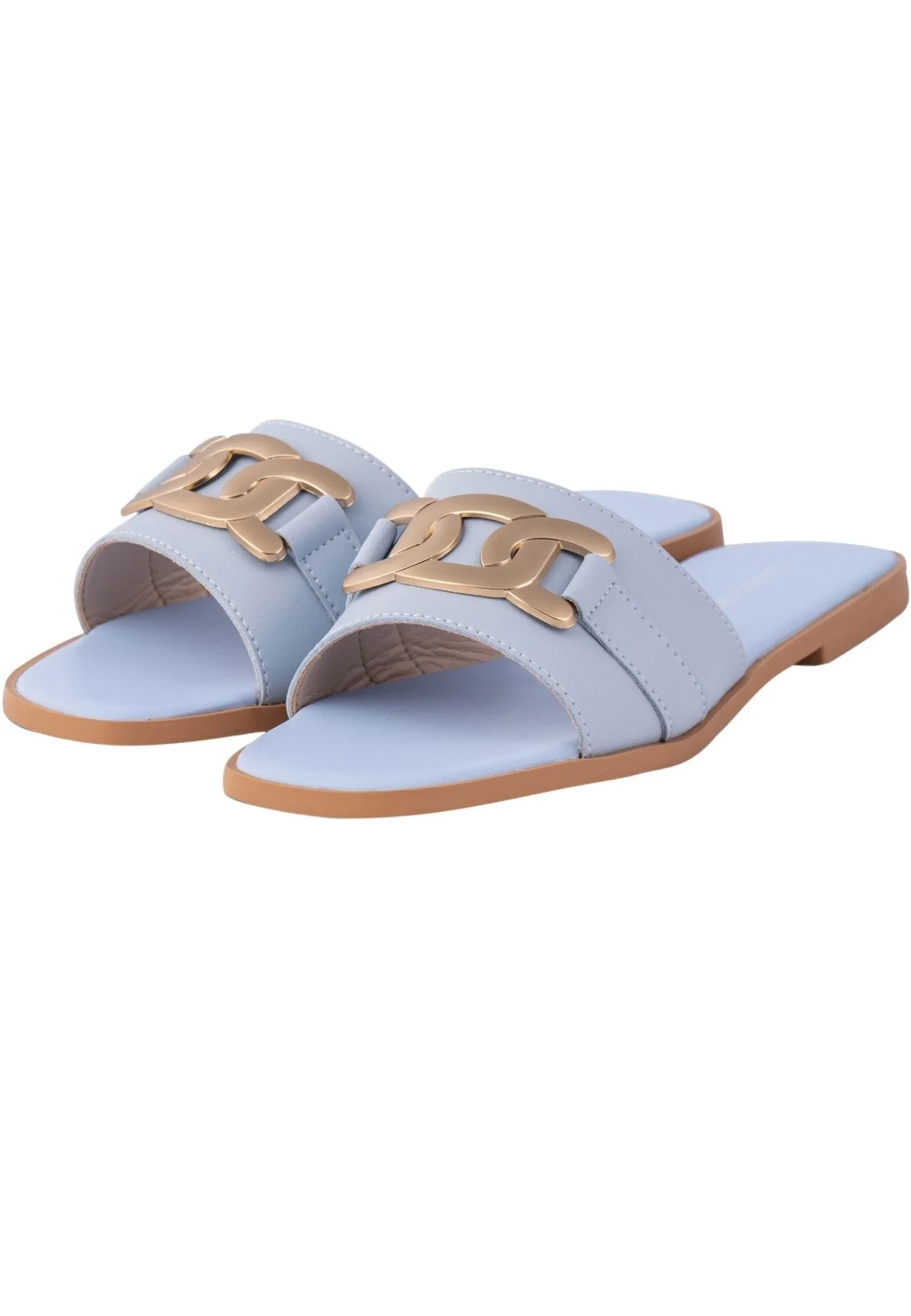 Leather Sandals - Blue