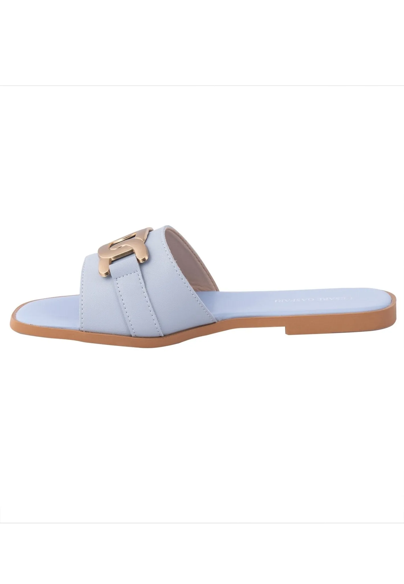 Leather Sandals - Blue