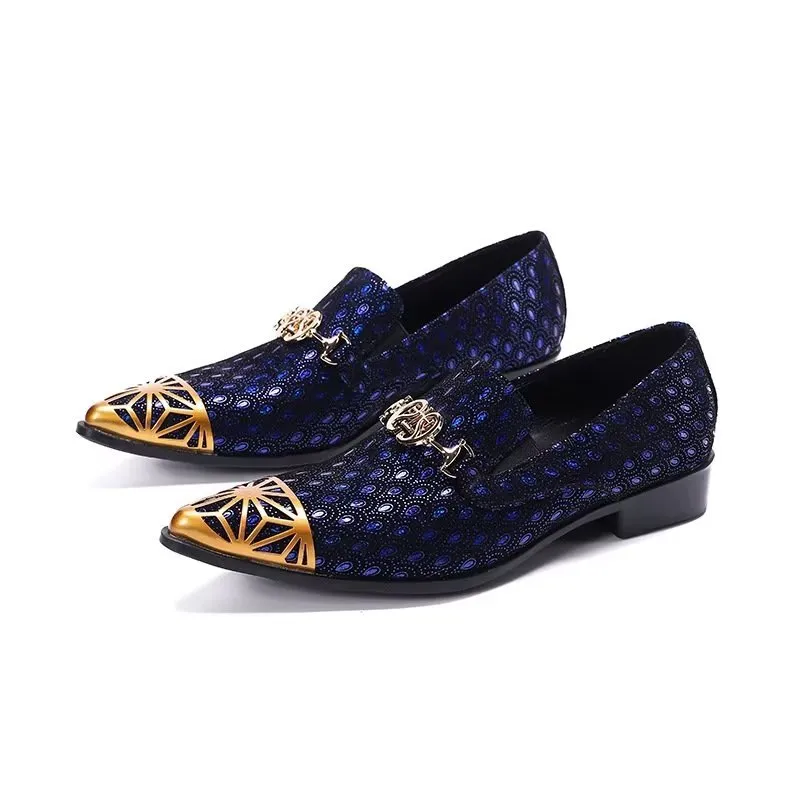 Luxe Exotic Embossed Genuine Leather Slip-on Loafers