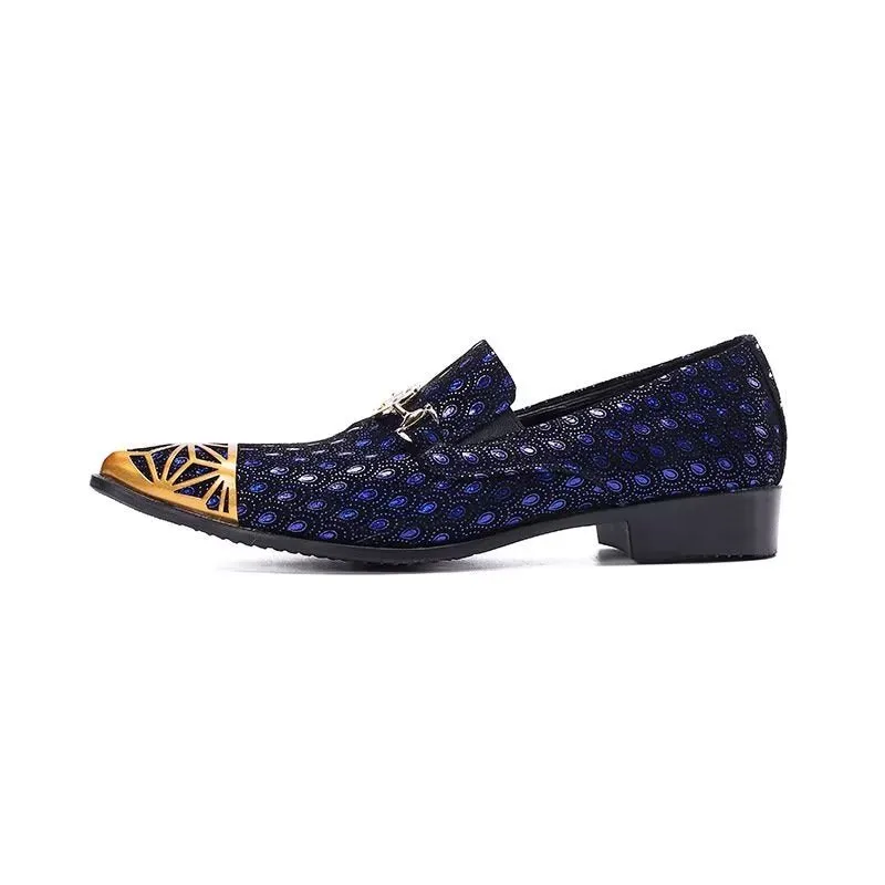 Luxe Exotic Embossed Genuine Leather Slip-on Loafers