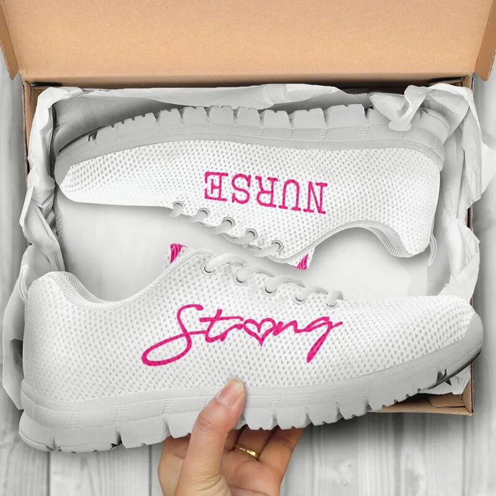 Nurse Sneaker, Nurse Strong White Sneakers Shoes, Best Shoes For Nurses