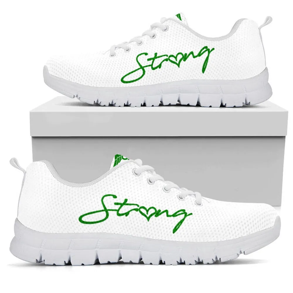 Nurse Sneaker, Retired Nurse Strong Green White Sneakers, Best Shoes For Nurses